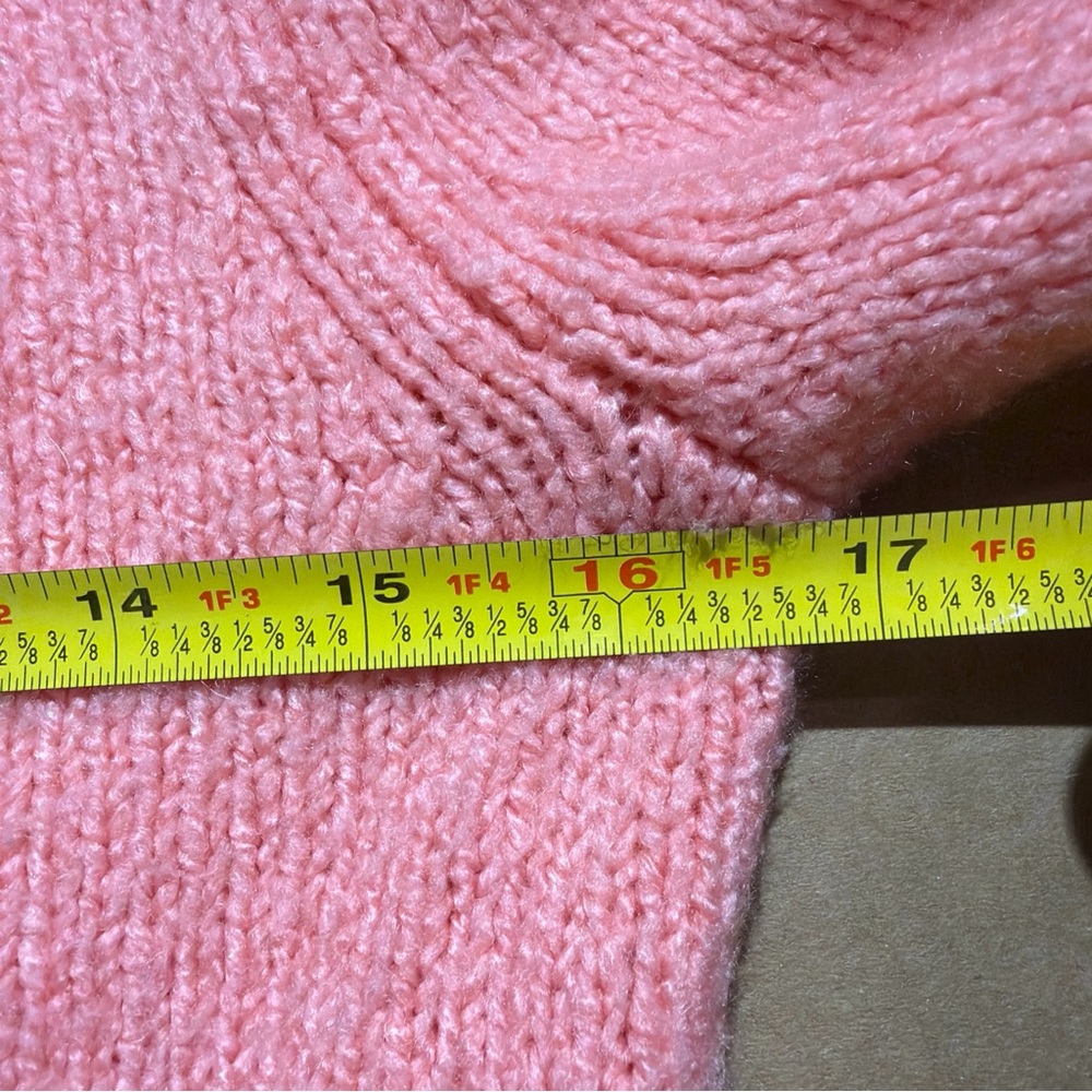 LOU & GREY Coral Pink Oversized Relaxed Soft Sweater Women's X-Small Crew Neck - Picture 6 of 7